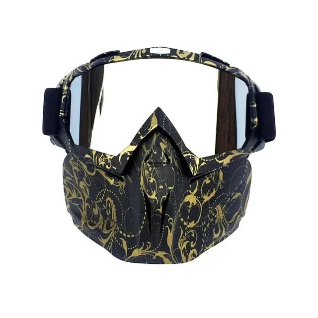 Masque et lunettes de protection pour sports d'hiver