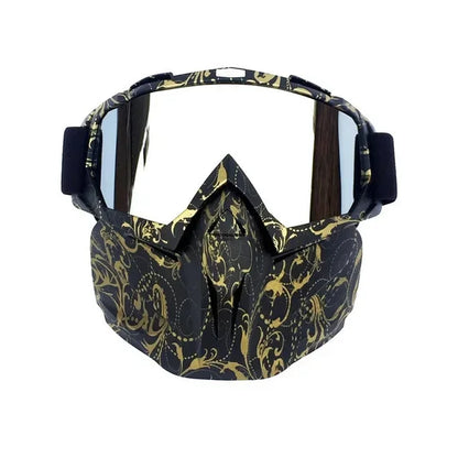 Masque et lunettes de protection pour sports d'hiver