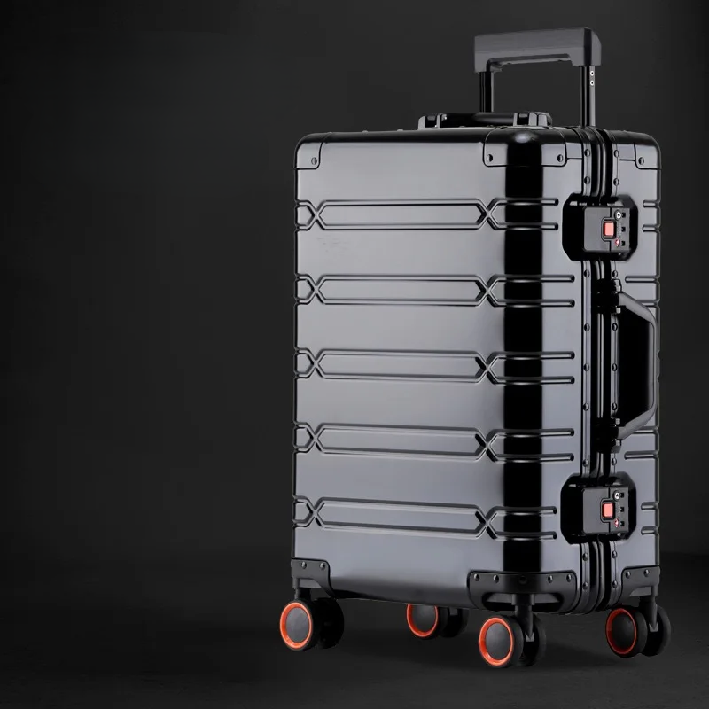 Valise de voyage légère en métal de direction