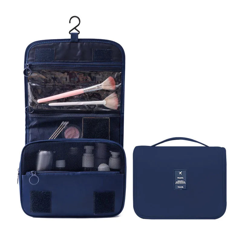 Trousse de toilette suspendue portable avec 6 poches