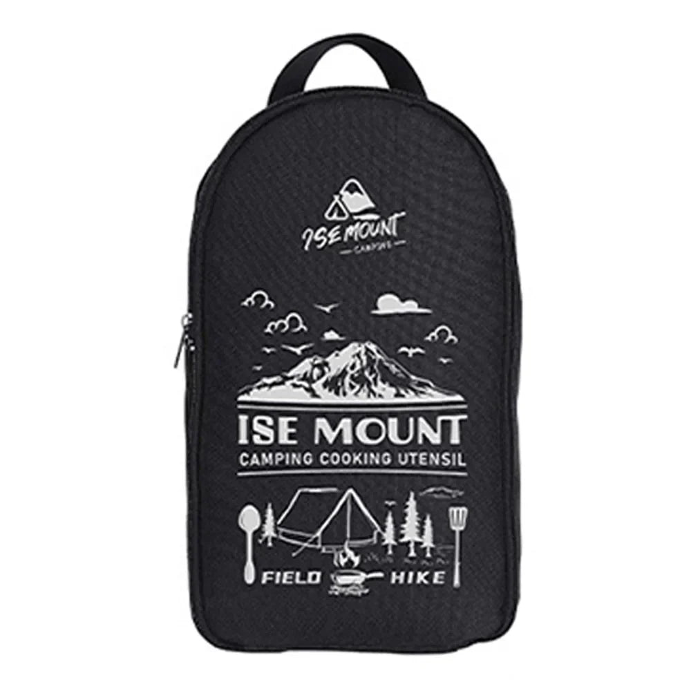 Ensemble de cuisine portable de camping en plein air, 9 pièces, en acier inoxydable