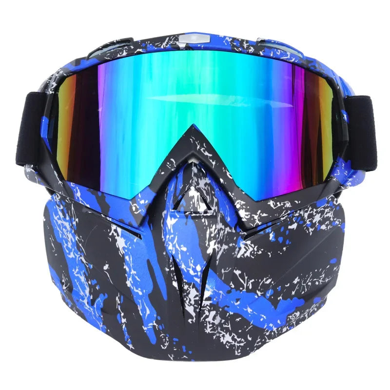 Masque et lunettes de protection pour sports d'hiver