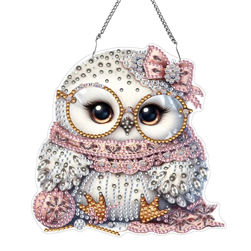 Pendentif décoratif papillon coloré en diamant