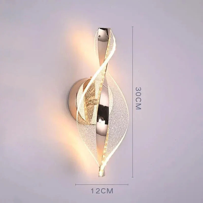 Applique murale LED élégante avec lumière à changement de couleur