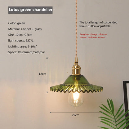 Suspension moderne en verre transparent
