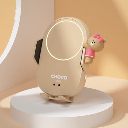 Support de téléphone de voiture amusant avec dessin animé