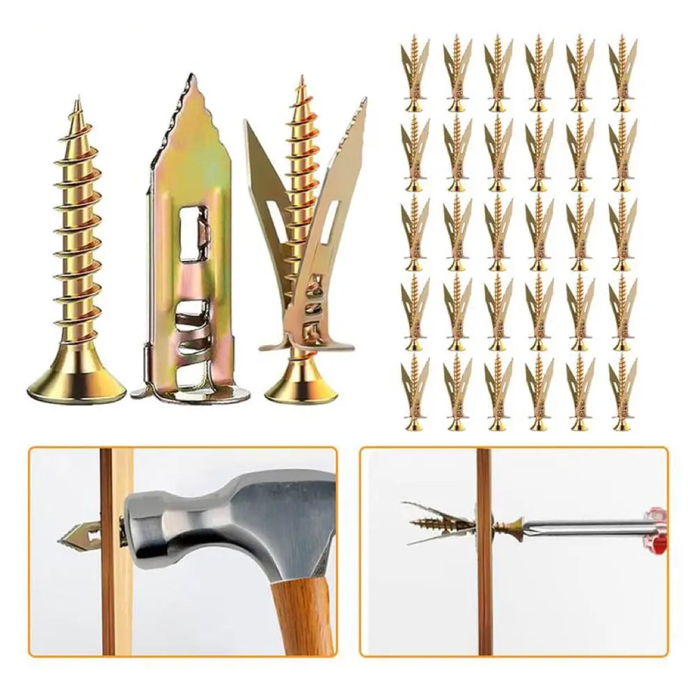 Easy Install Drywall Anchors with Screws - Halri