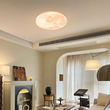 Round Modern Ceiling Lamp Warm Soft Lighting