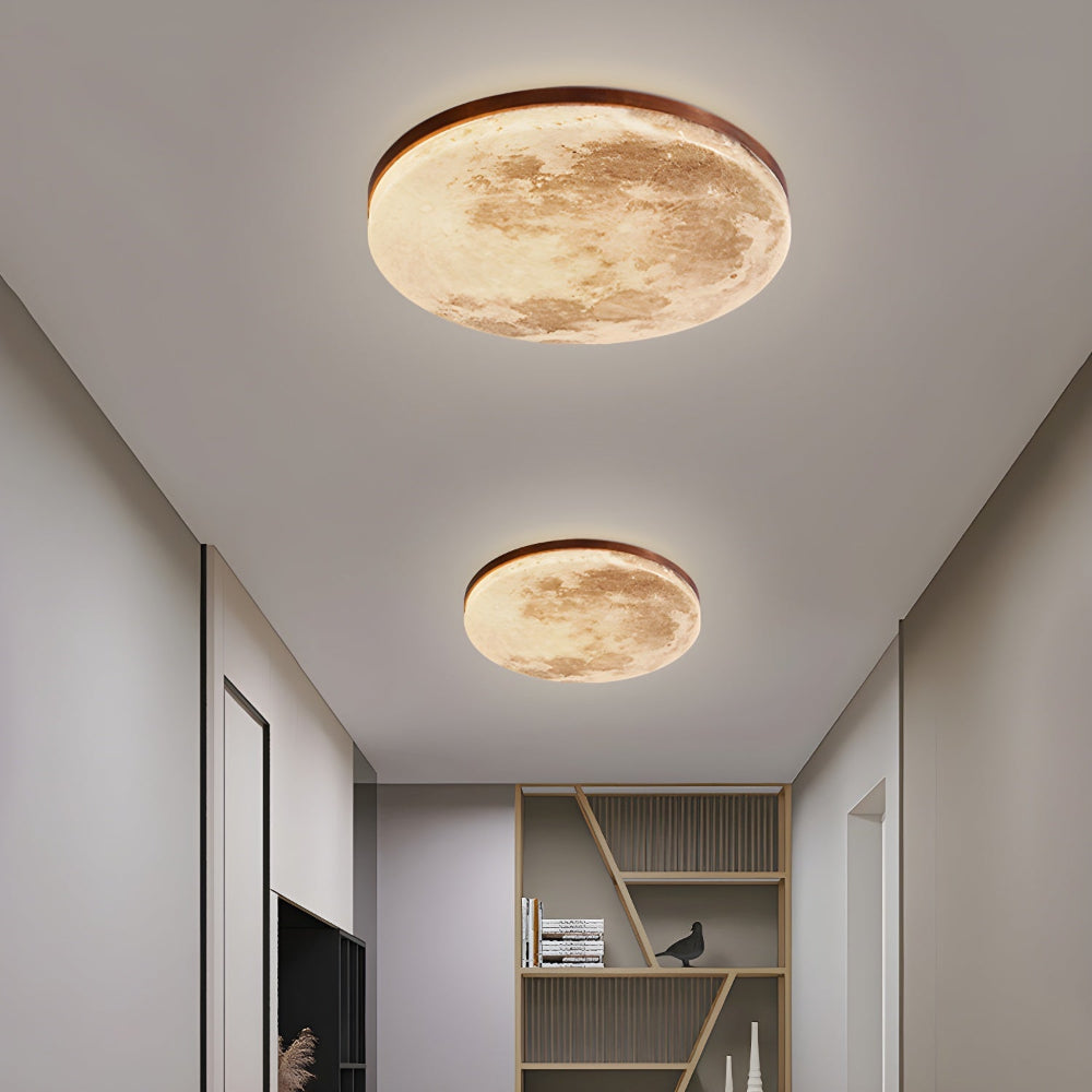 Round Modern Ceiling Lamp Warm Soft Lighting