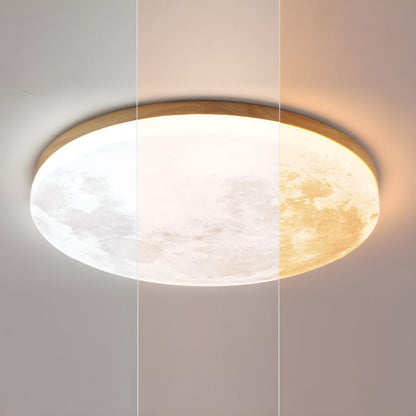 Round Modern Ceiling Lamp Warm Soft Lighting