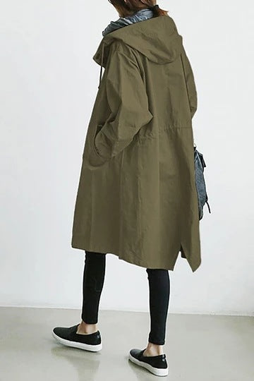 Parka imperméable pour femme avec capuche