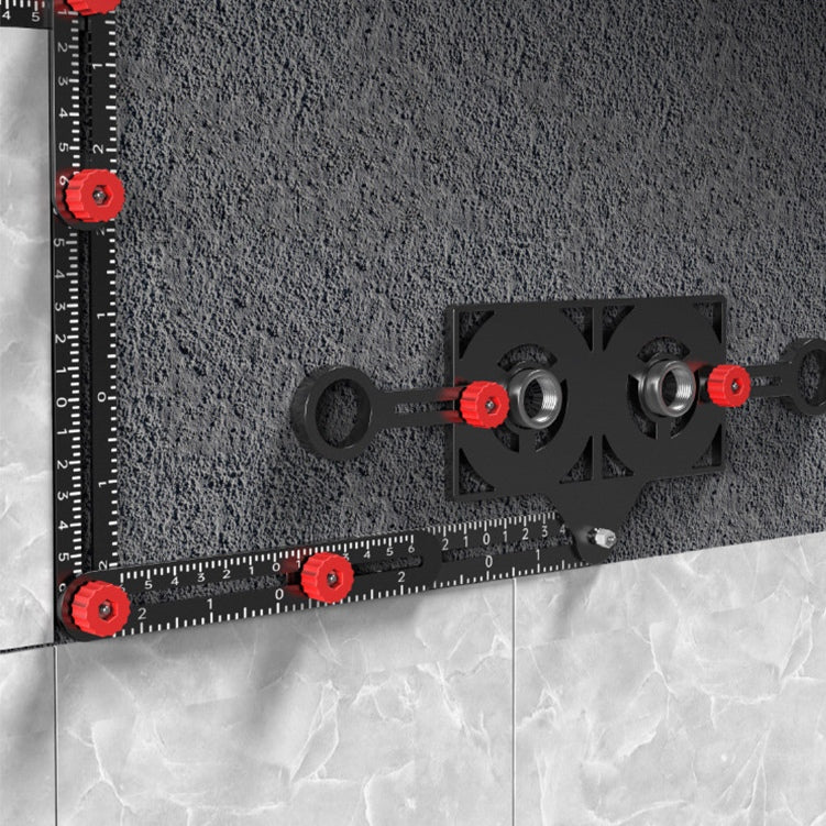 Compact Metal Folding Tile Measuring Ruler