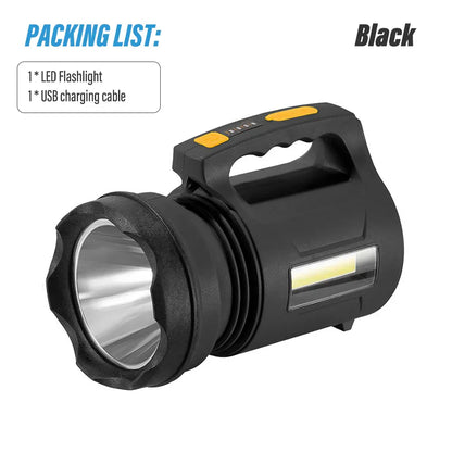 Lampe torche rechargeable LED à main puissante
