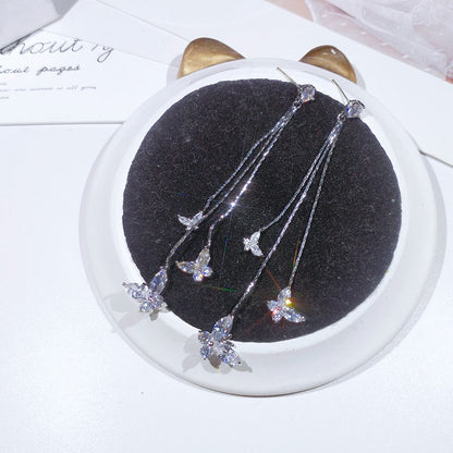 Magnifiques boucles d'oreilles pendantes à motif floral