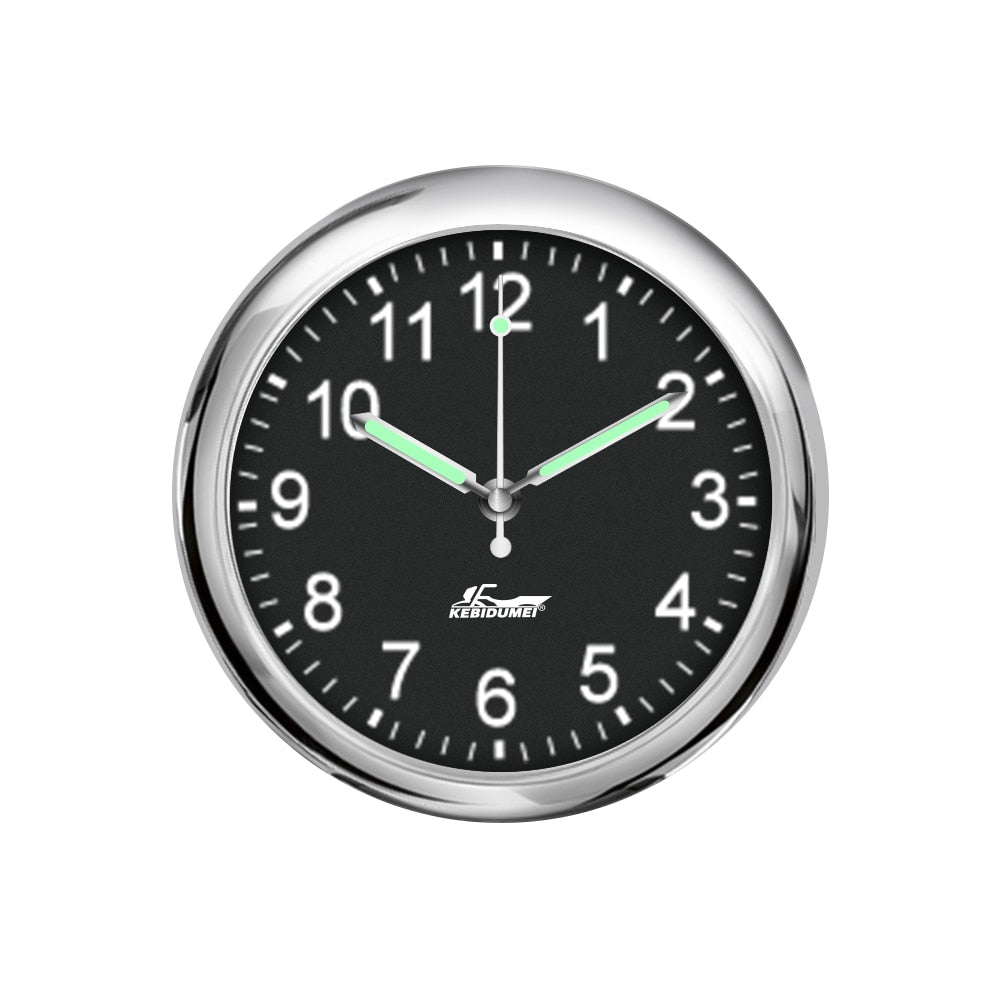 Horloge lumineuse adhésive pour tableau de bord de voiture