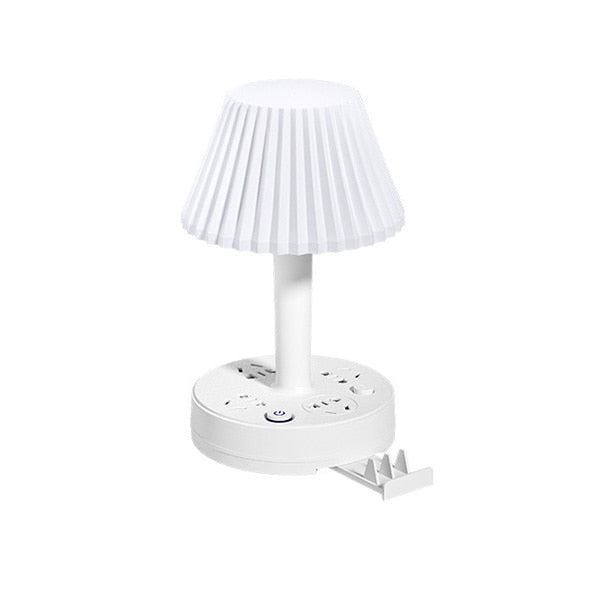 Halri | Lampe de bureau élégante à lumière bleue avec support pour téléphone