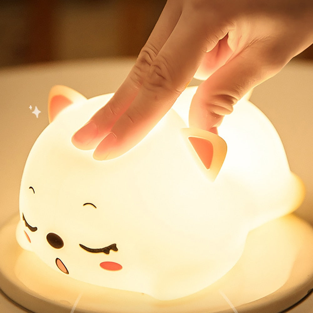 Veilleuse de table LED Petit Chat