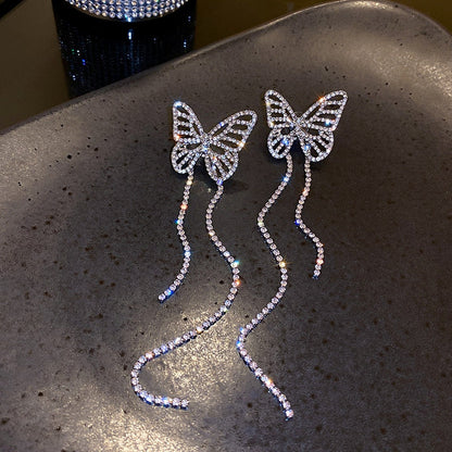 Magnifiques boucles d'oreilles pendantes à motif floral