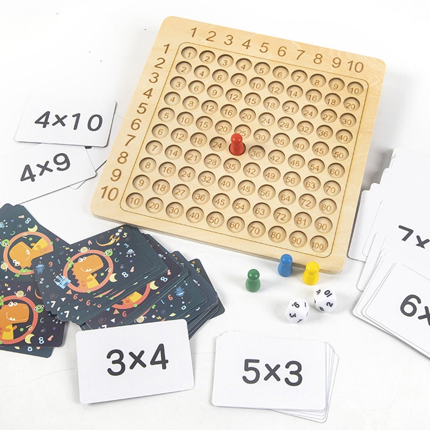 Table de multiplication en bois pour apprendre les mathématiques