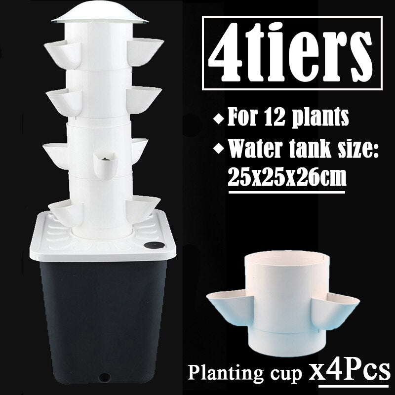 Kit de démarrage facile pour jardin hydroponique d'herbes aromatiques d'intérieur