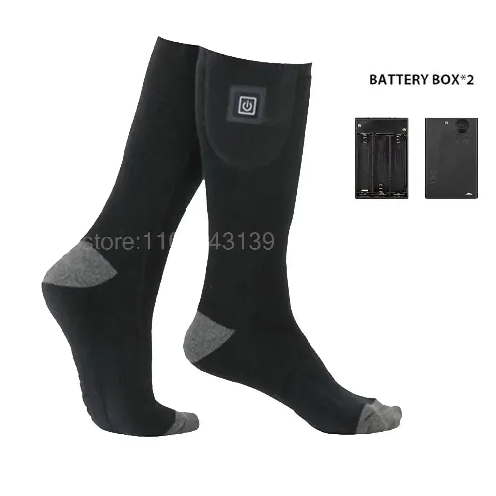 Chaussettes chauffantes électriques rechargeables pour hommes et femmes