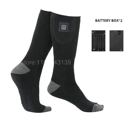 Chaussettes chauffantes électriques rechargeables pour hommes et femmes