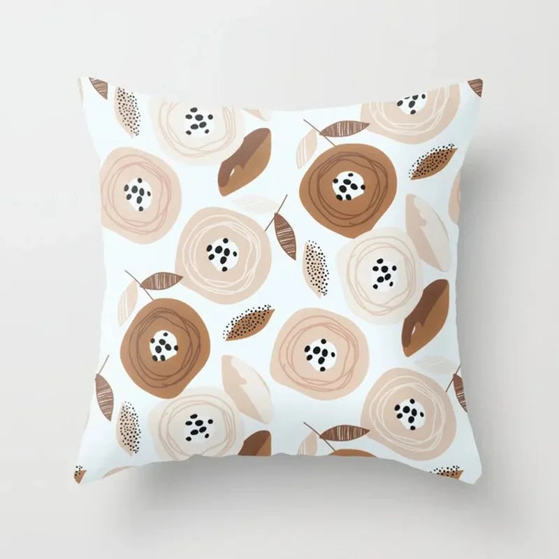 Housse de coussin douce à fleurs