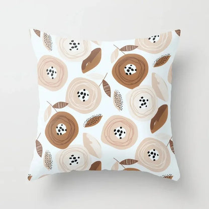 Housse de coussin douce à fleurs