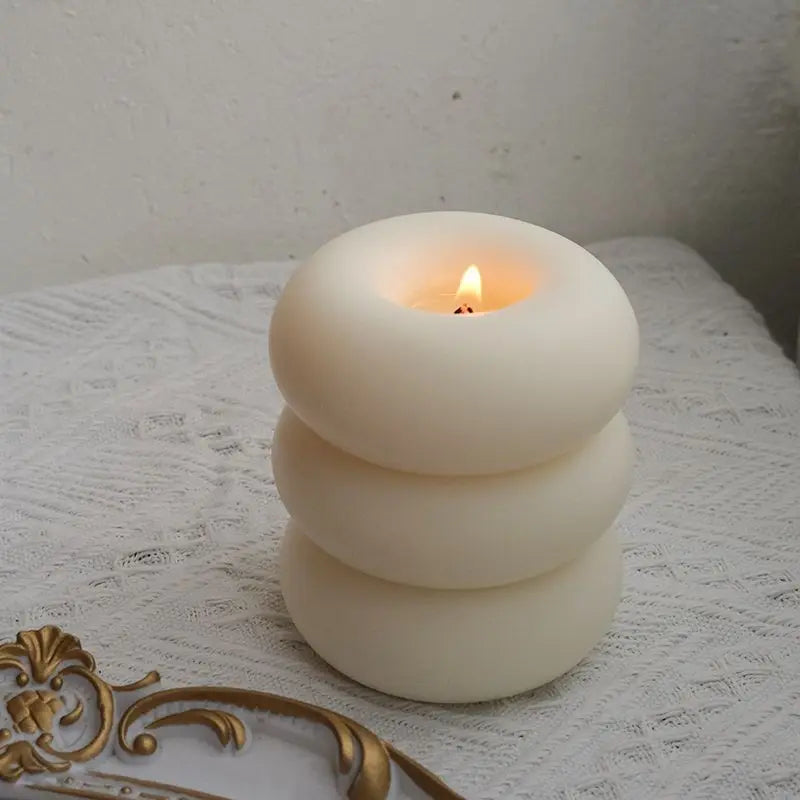 Bougie sans fumée relaxante au parfum de beignet