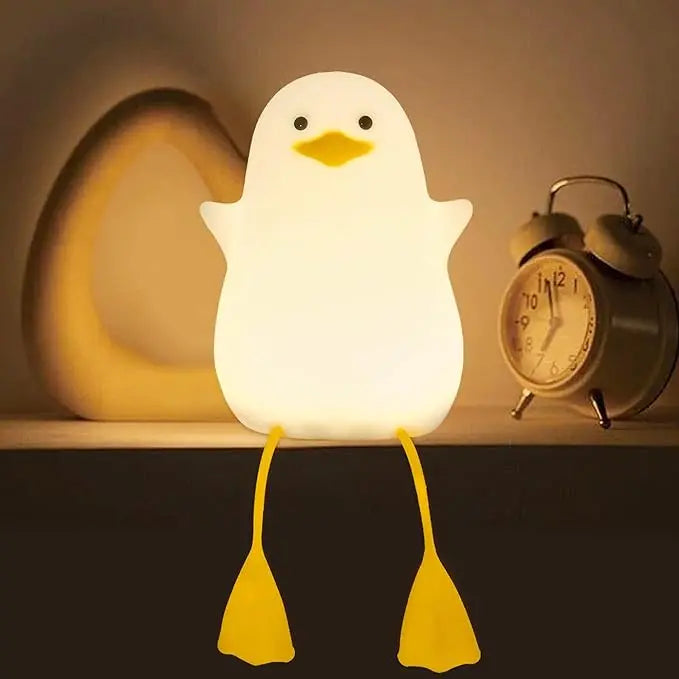 Adorable Quacking Duck Table Lamp with Warm LED Light - Halri