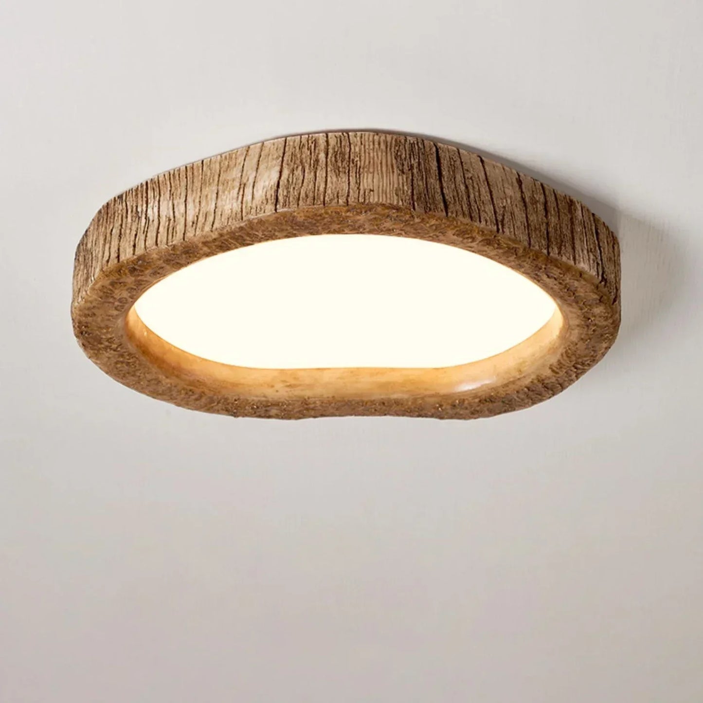 Plafonnier LED rustique - Éclairage chaleureux et confortable