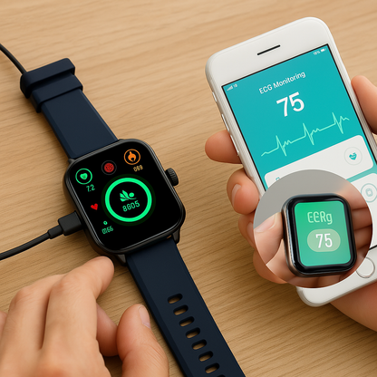 Advanced Fitness Tracker with ECG and BP Monitor