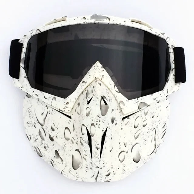 Masque et lunettes de protection pour sports d'hiver