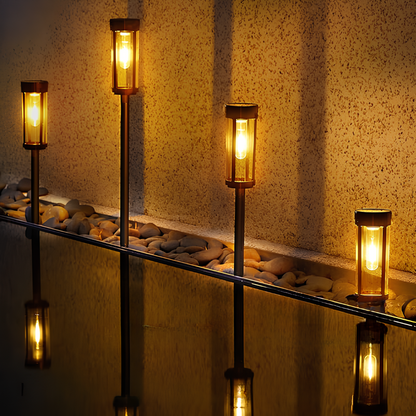 Bright Outdoor Solar Powered Walkway Lights - Halri
