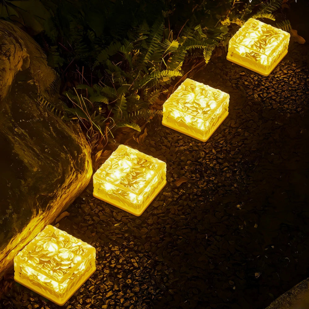 Outdoor Solar Brick Light with Auto On/Off - Waterproof Garden Lamp - Halri