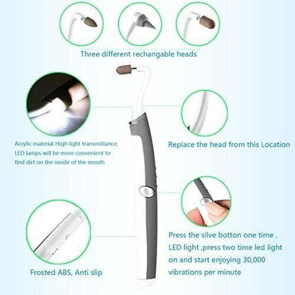 Sonic Tooth Stain Eraser With Plaque Remover - Balma Home