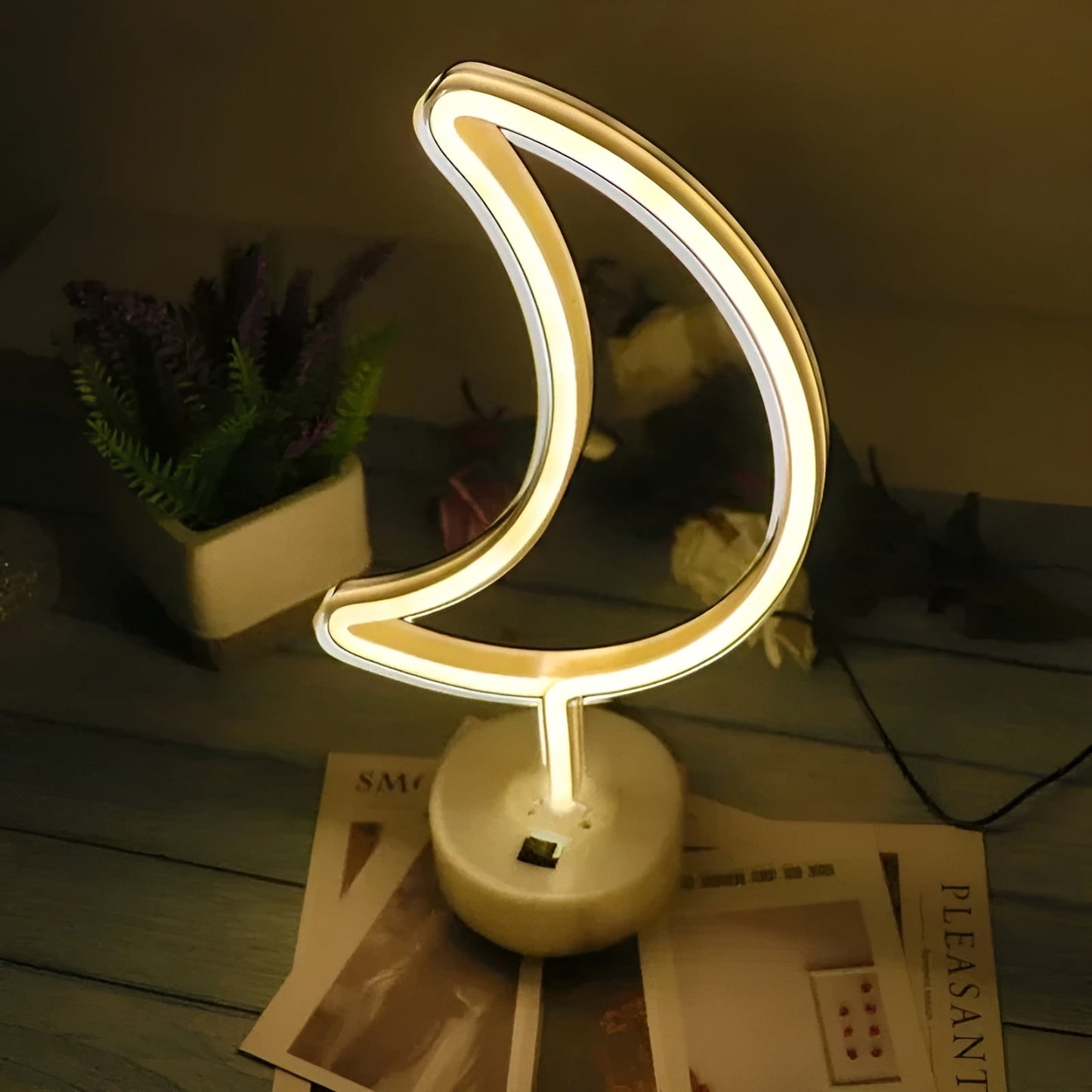 Enseigne lumineuse néon intérieure éclatante