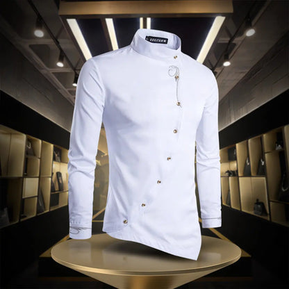 Fashionable Fit Long Sleeve Dress Shirt - Halri