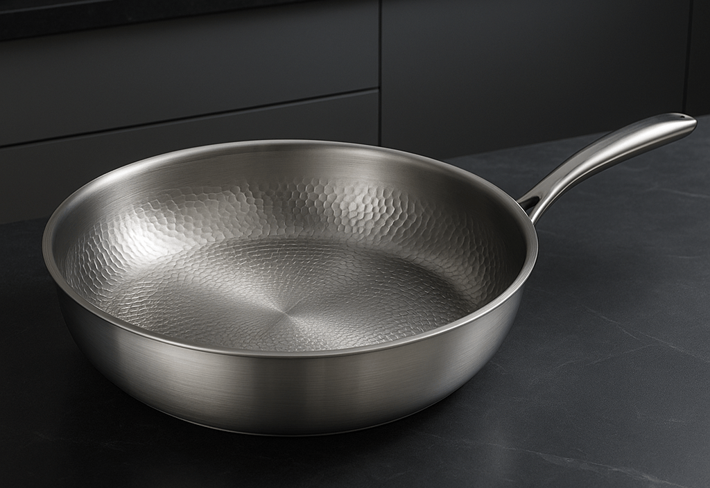 Poêle à frire antiadhésive en titane pour tous types de plaques de cuisson