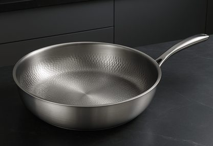 Poêle à frire antiadhésive en titane pour tous types de plaques de cuisson