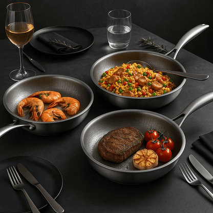 Titanium Non-Stick Frying Pan for All Hob Types - Halri