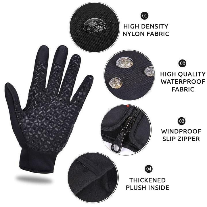 Warm Waterproof Gloves for Skiing and Winter Sports