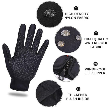Warm Waterproof Gloves for Skiing and Winter Sports