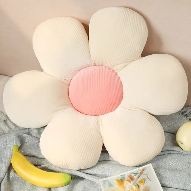 Coussin de chaise doux à motif floral