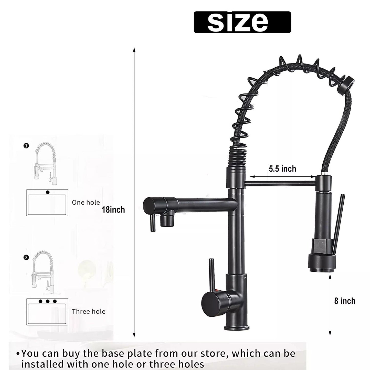 Easy Install Kitchen Faucet With Spray Nozzle