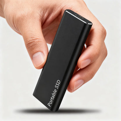 Slim 4TB USB-C Portable Hard Drive for Fast Data Transfer - Halri
