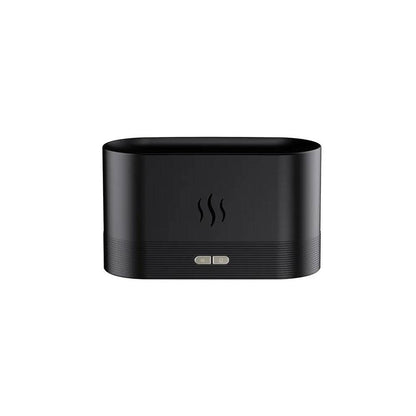 Ultrasonic Cool Mist Humidifier for Bedroom with LED Flame Effect – Whisper-Quiet Air Humidifier and Aroma Diffuser 0