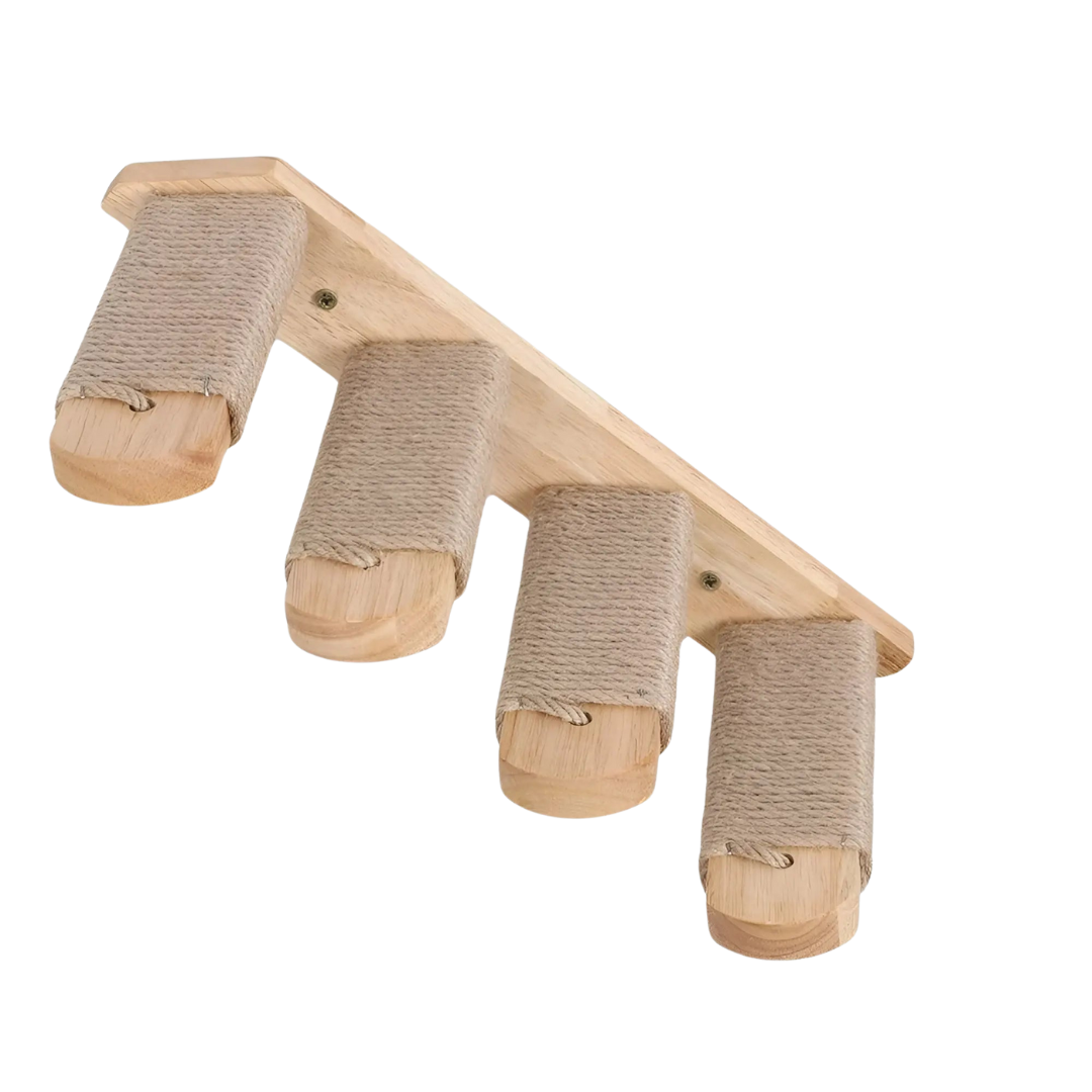 Cat Climbing Wall Shelf with Scratch Post - Halri