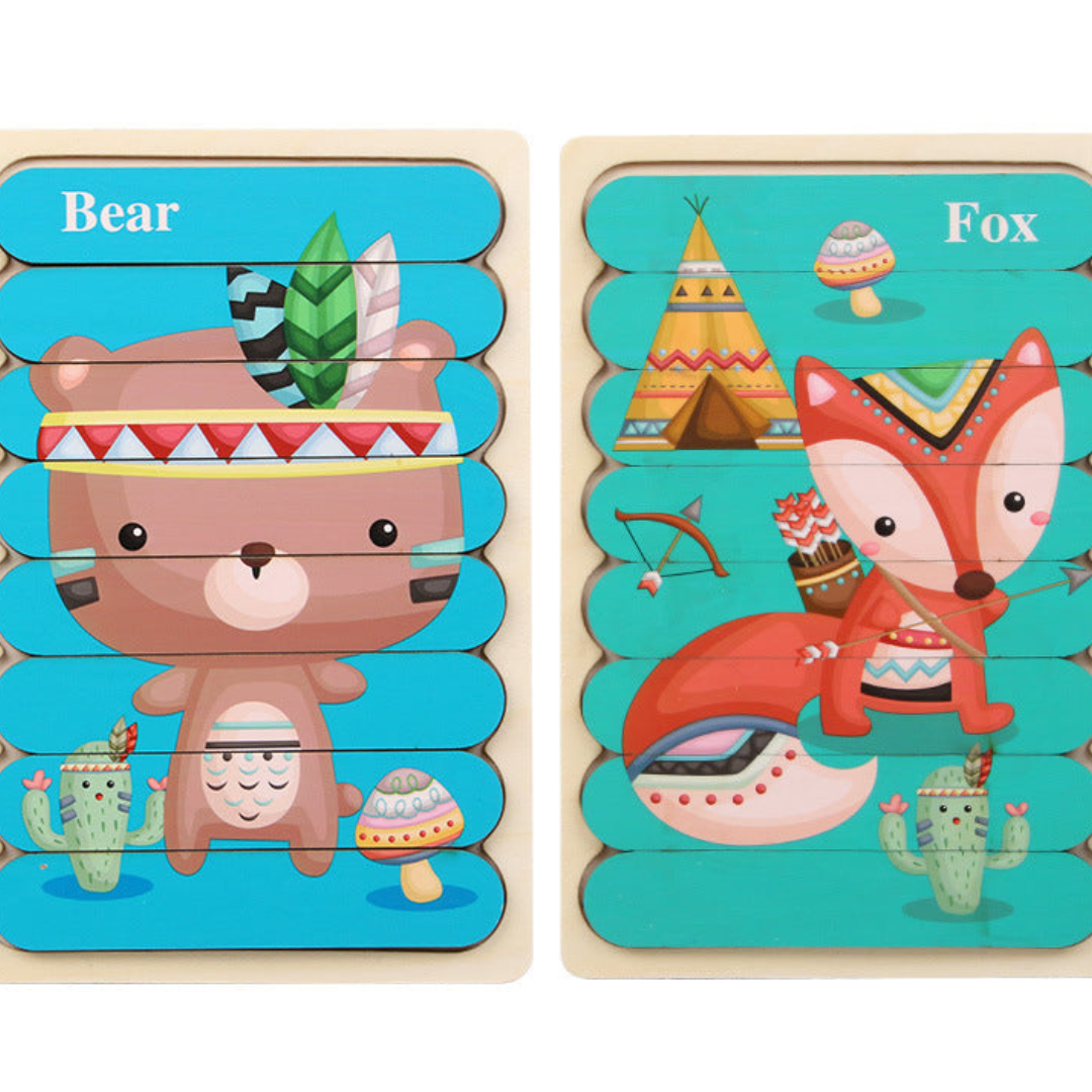 Puzzle éducatif en bois