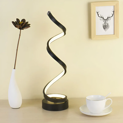 Lampe de bureau spirale contemporaine réglable